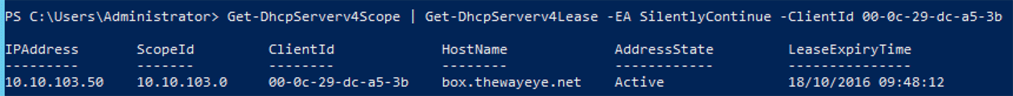 Powershell DHCP Lease Search Filter