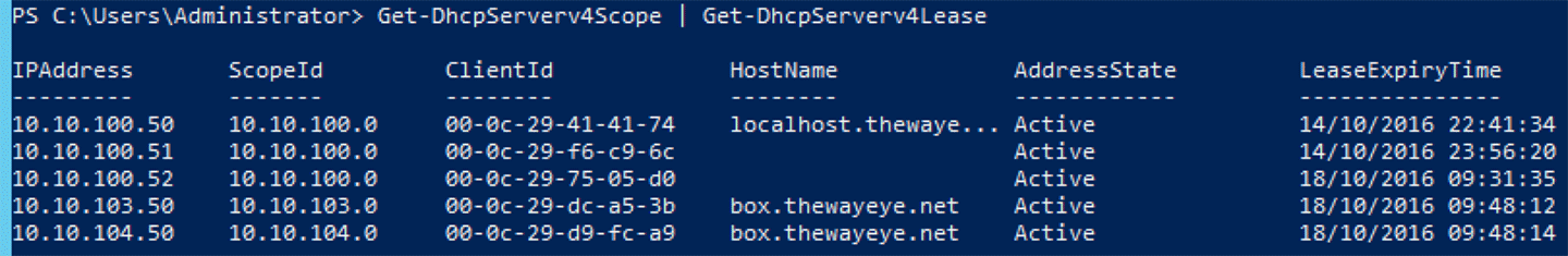 Powershell DHCP Lease Search